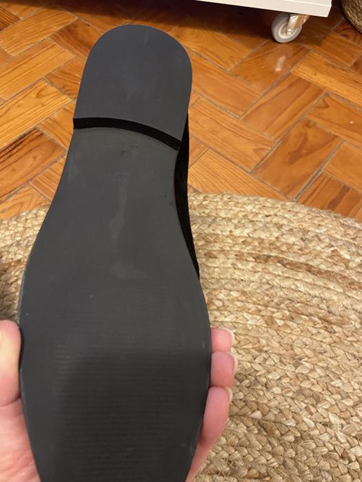 Sapatos loafers pretos de camurça - Marion Toufet