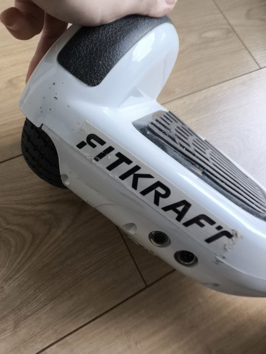 Deska elektryczna hoverboard biała fitkraft