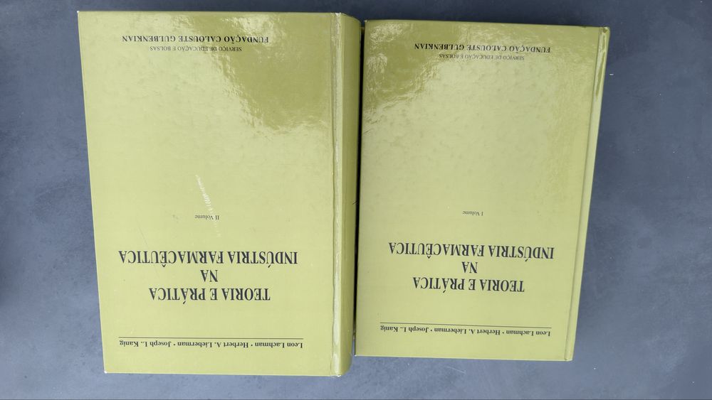Teoria e Prática na Industria Farmacêutica Vol. I e II de Lachmann Fundação Calouste Gulbenkian
