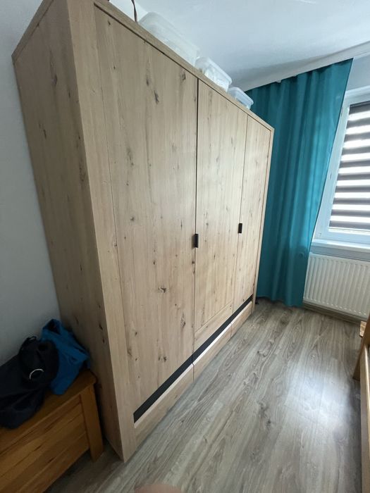 Szafa Ostia 180 cm z szufladami dąb