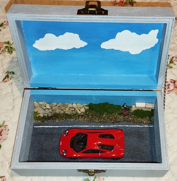 Diorama Hot wheels (Mclaren F1) Reservado