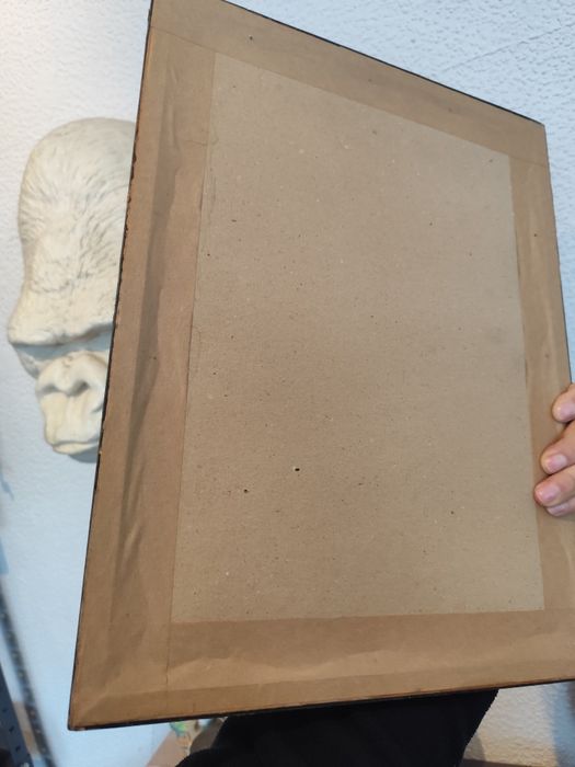 Obraz technika mieszana Bydgoszcz Olszewski vintage retro prl