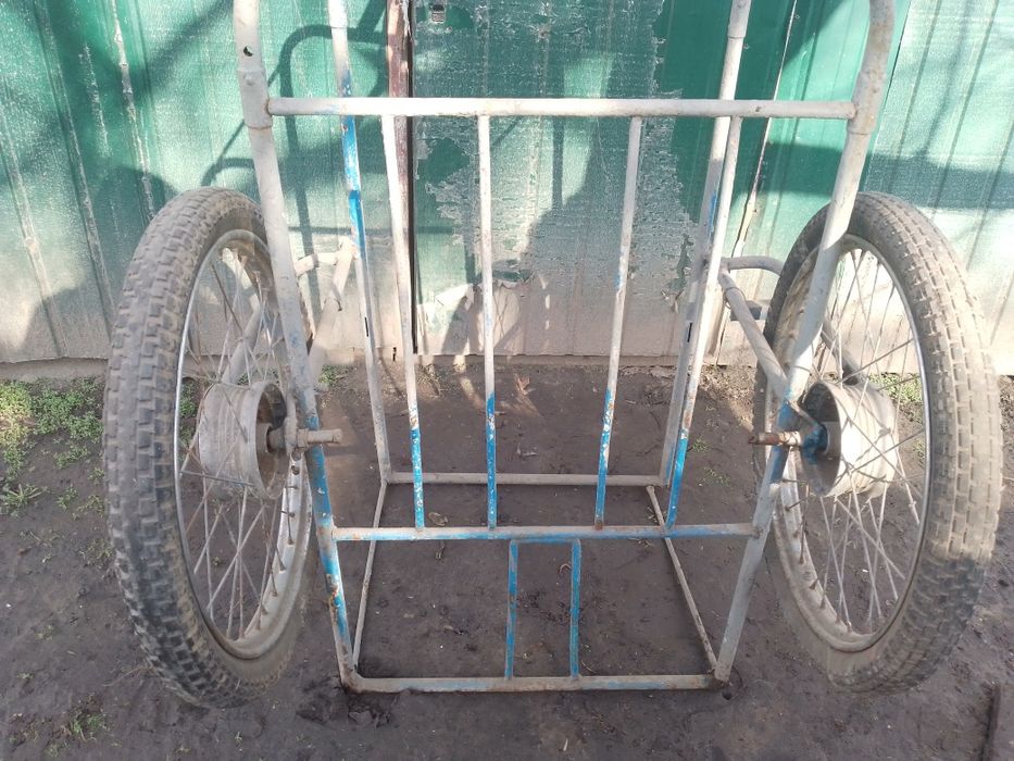 Тачка прицеп для мотоблока велосипеда