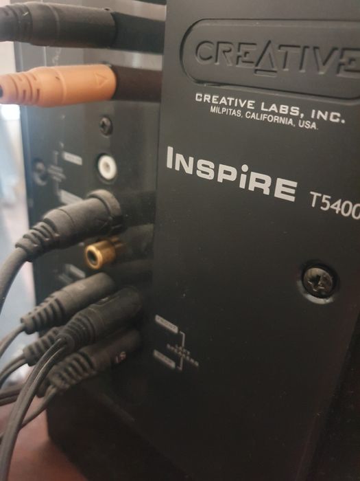 Głośniki 5.1 Creative Inspire T5400, pełen zestaw, subwoofer, stan -bd
