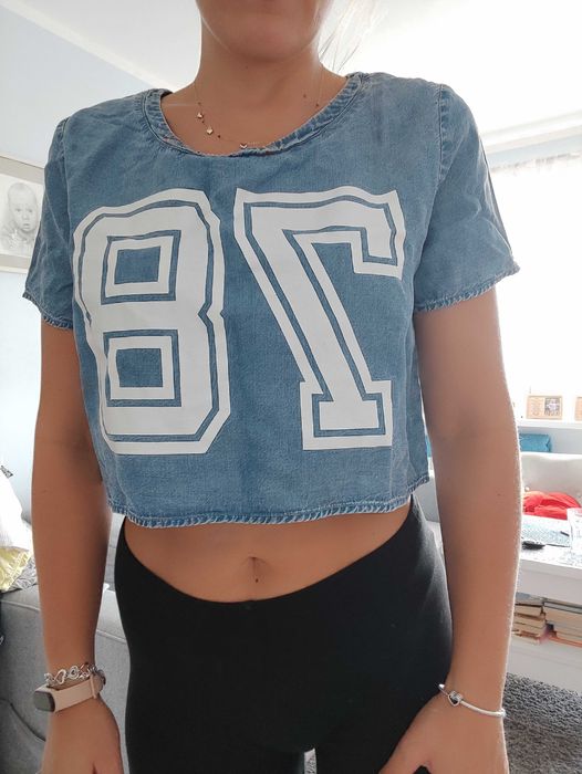 Bluzka, crop top, h&m, rozm 40