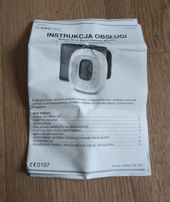 Ciśnieniomierz Wellneo
