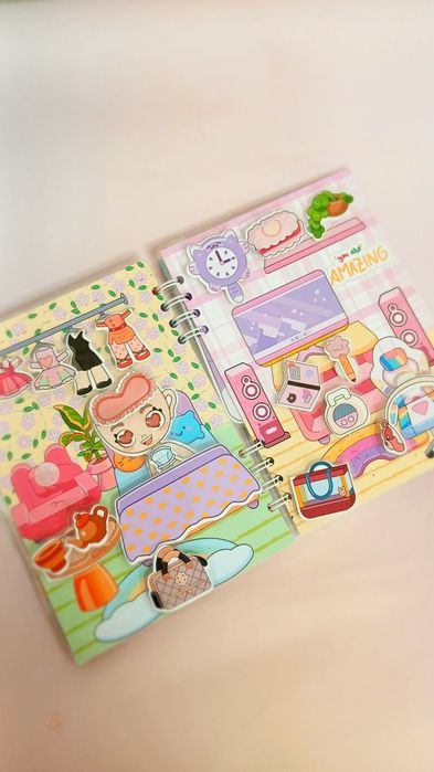 Альбом книга гра на липучках Балерина капучіна Ballerina cappuccino