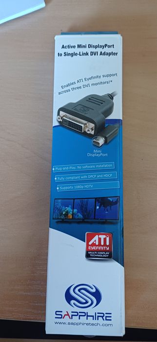 Unitek adapter mini DisplayPort na Dvi-Ż Sapphire