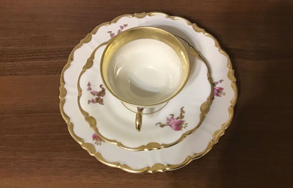 Винтажная кофейная тройка Швеция.