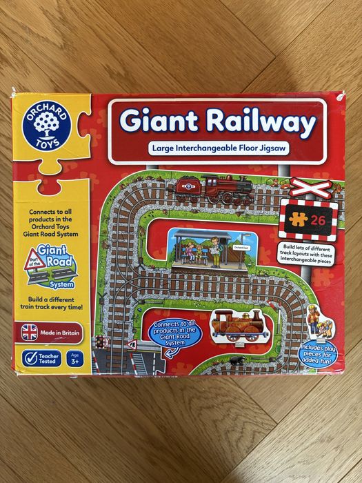 Puzzle gigant kolej i drogi giant railway road