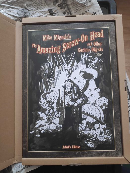 IDW Mike Mignola's The amazing screw-on head and other  curious objects, artist's edition, hellboy, duży format
