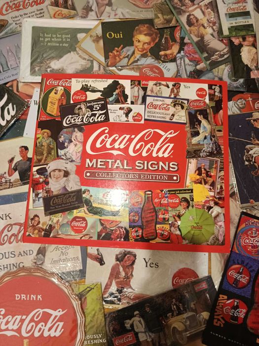 Coca Cola Metal Signs Collectors Edition