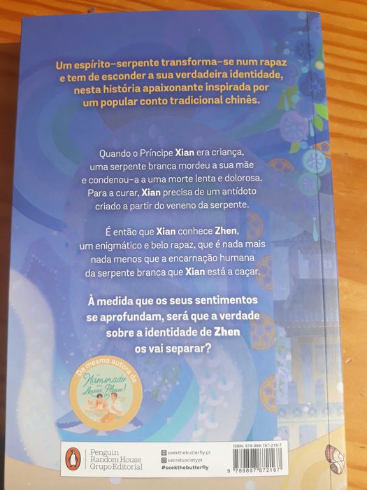 Livro "A lenda da serpente branca"