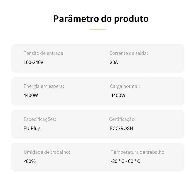 PACK 4x Tomada Wifi com medidor energia 16A Google, Alexa, Tuya