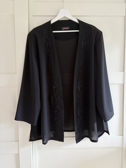 Dwuczęściowy elegancki komplet z żorżety