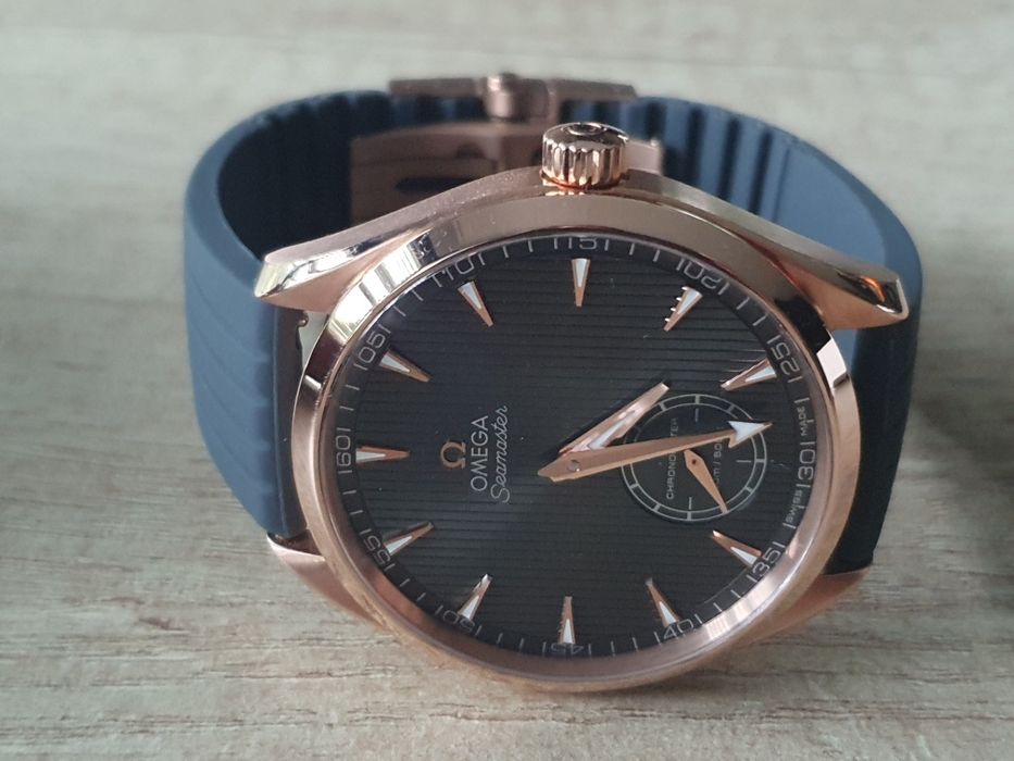 Złota Omega xxl 49.2mm seamaster 18k komplet