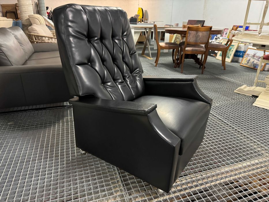 Fotel z funkcją relaks fotel Chesterfield fotel skórzany relaks