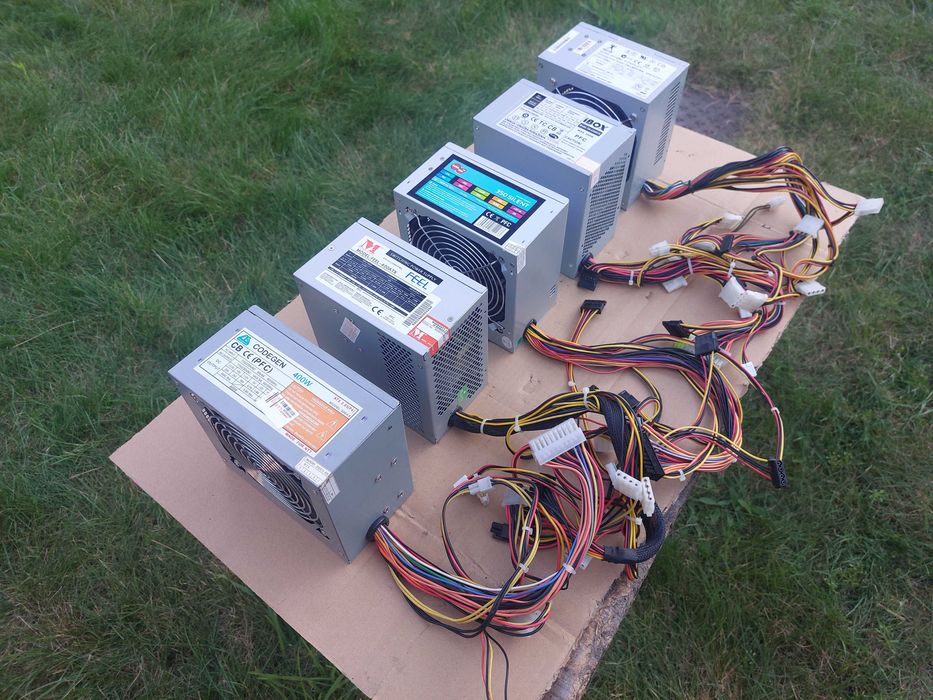 Zasilacze do komputera, sprawne 300W, 350W, 400W