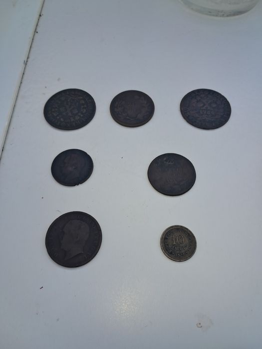 Varias moedas antigas