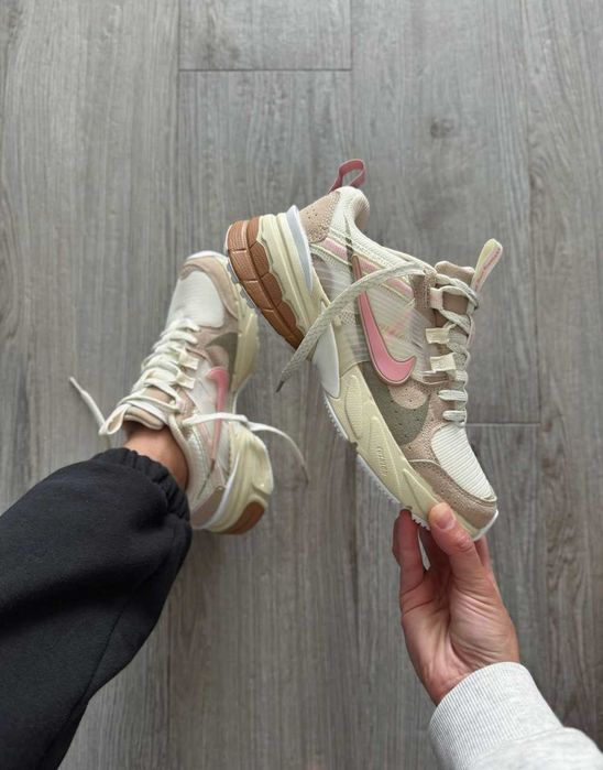 ‼️БЕЗ ПЕРЕДПЛАТ ЛЬВІВ 36-39p‼️ Nike V2K Runtekk Beige Pink Green