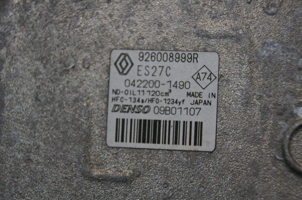 Компресор кондиціонера Renault Zoe 2012-2025 | Оригінал Denso, Японія