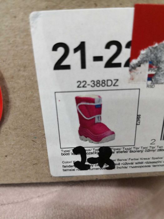 Kozaki różowe dla dziewczynki Muflon rozmiar 21-22