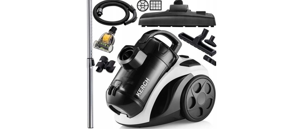 odkurzacz cyklonowy bezworkowy kerch xtreme 3999w 2l +turboszczotka