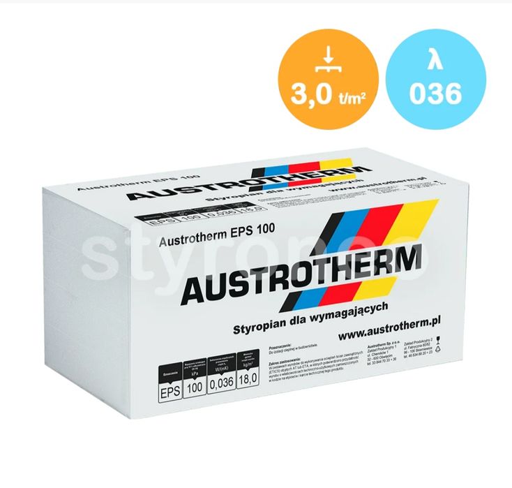 Styropian Austrotherm 4 cm i 5 cm EPS 100