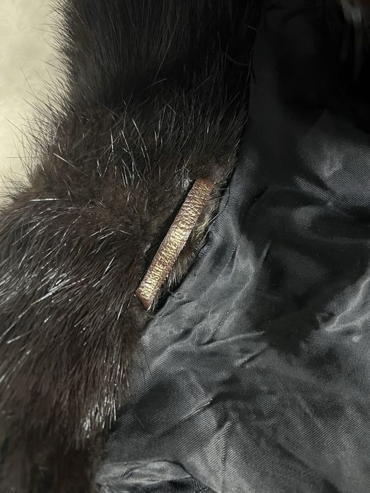 Futro z norek czarne z Gdańskie Zakłady Futrzane