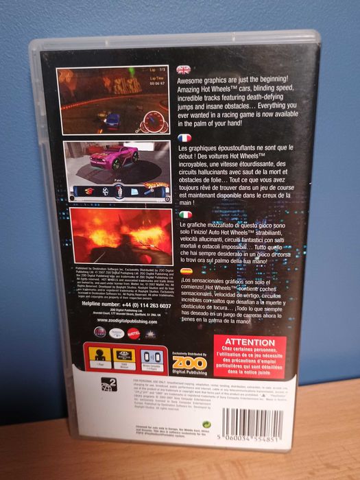 Hot Wheels Untimate Racing PSP PlayStation Portable 3XA komplet