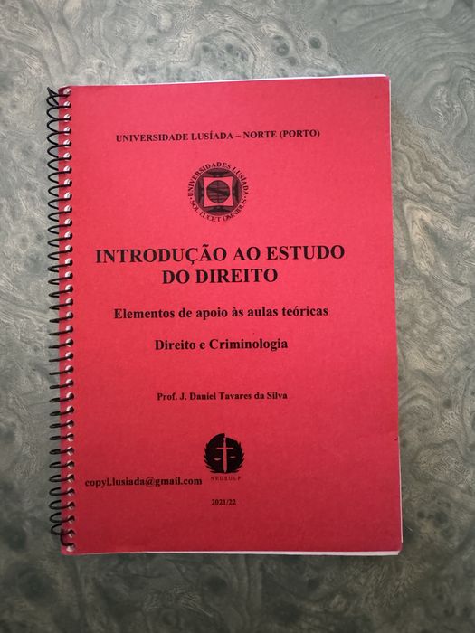 Introdução ao Estudo do Direito – Sebenta