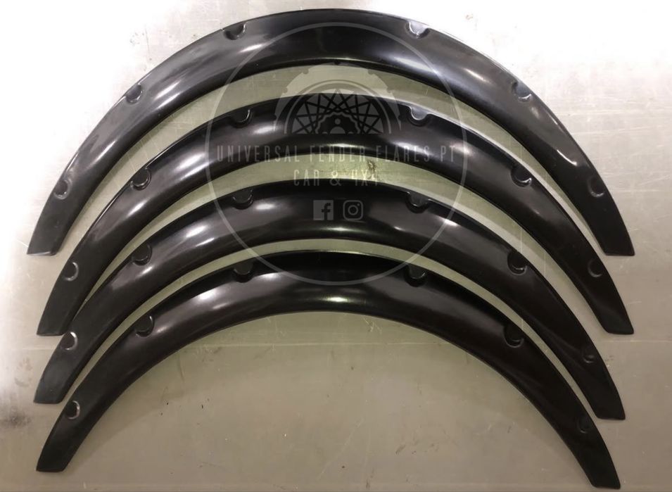 Kit abas universais +4cm para carro