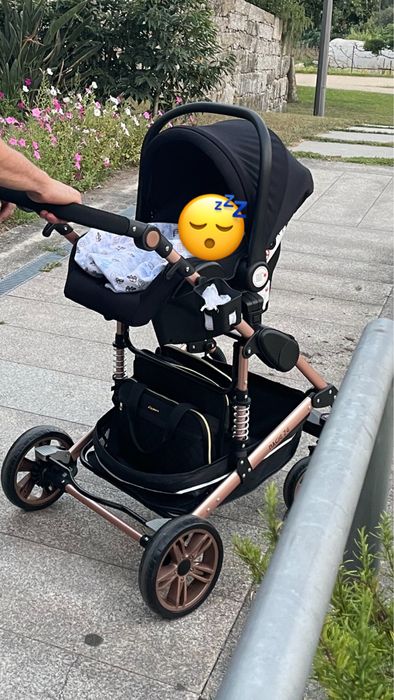 Carrinho de bebe 3 em 1 magic zc