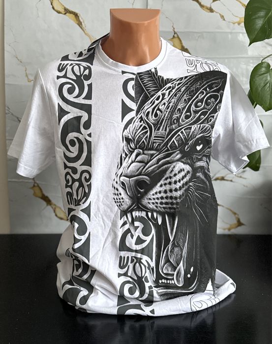 Modna koszulka męska T-shirt bawełna z nadrukiem  XXL – nowa