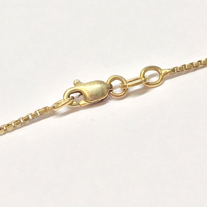 Złoty ŁAŃCUSZEK męski 750 18K cudowna KOSTKA 61 cm