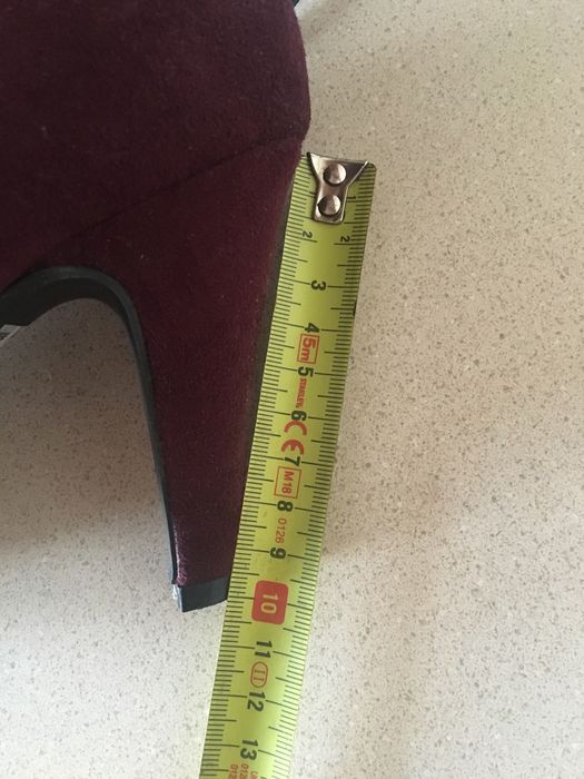 Bordowe, zamszowe botki