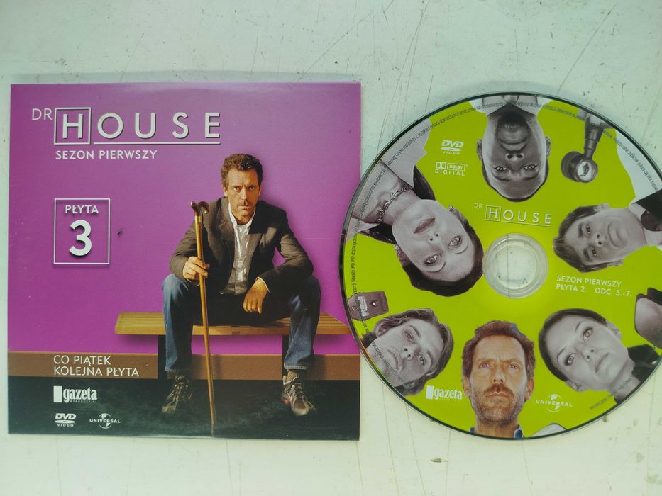 Dr House Sezon Pierwszy Płyta 3 DVD koperta