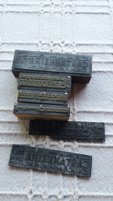 Carimbos chapas  res taurante / Iconico "Castanheira". 1949-Lumiar