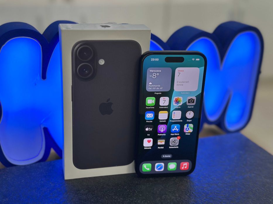 Smartfon APPLE iPhone 16 5G 128GB 6.1" Black / RATY