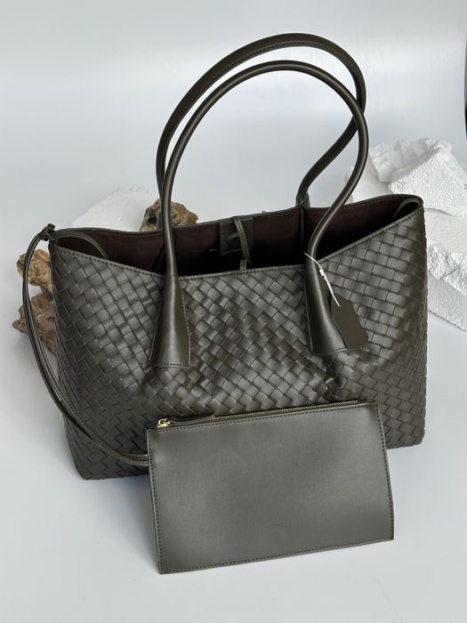 Стильний шкіряний шопер