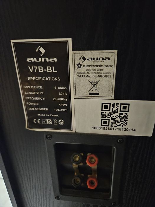 Zestaw amplituner technics kolumny auna