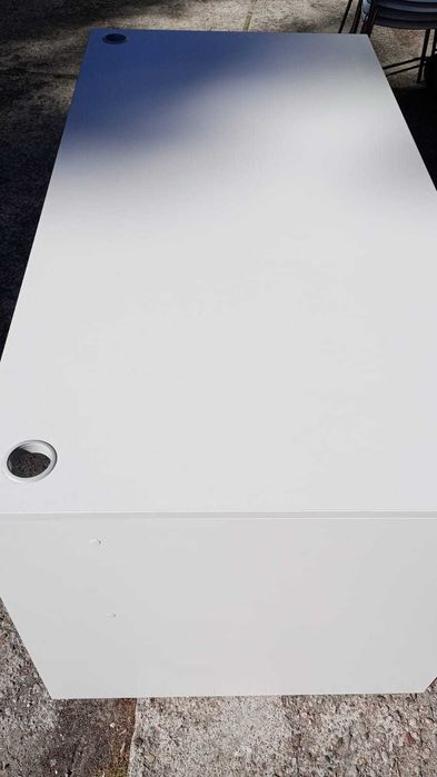 Biurko szare 160x80 biurka stół stoły do biur szkół domu