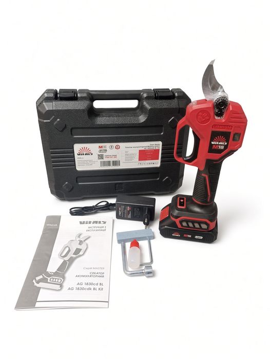 Секатор акумуляторний Vitals Master AG 1830cdk BL Kit