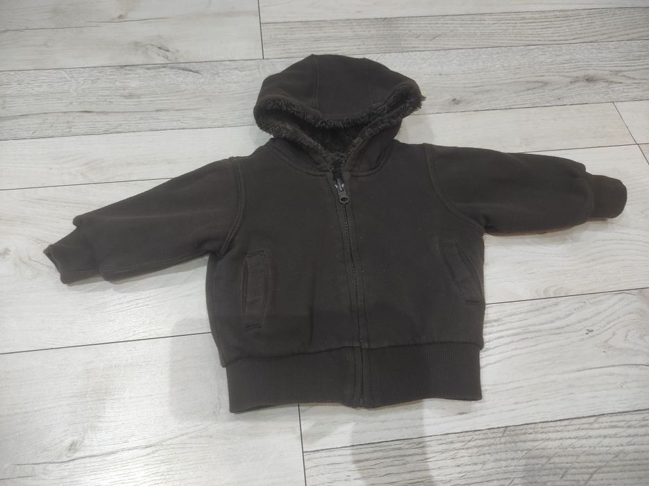 Gruba bluza niemowlęca z kapturem H&M