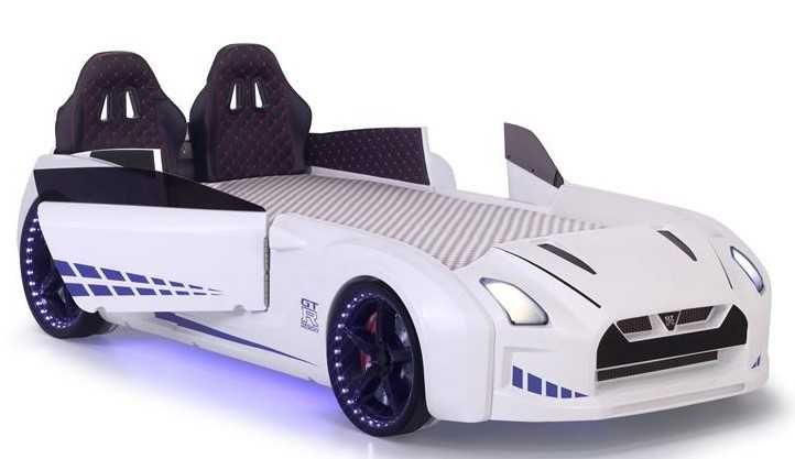 Ліжко машина з підсвічуванням Порше-911, двері відкриваються