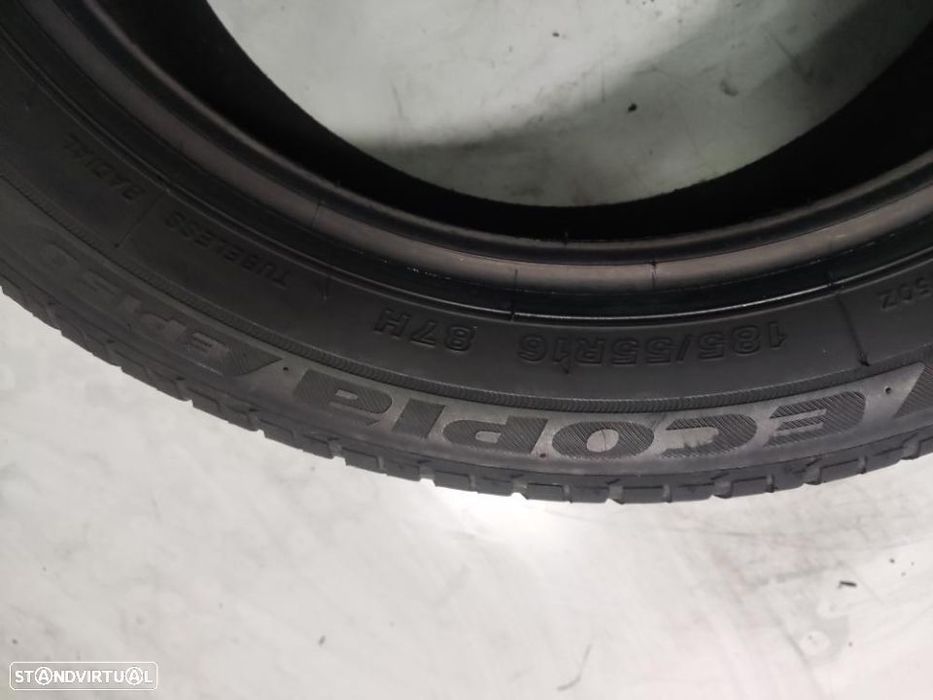 2 pneus semi novos 185-55r16 bridgestone - oferta dos portes