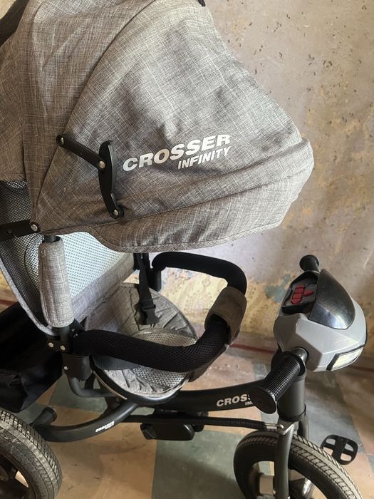 Детский трехколесный Велосипед с родительской ручкой crosser infinity