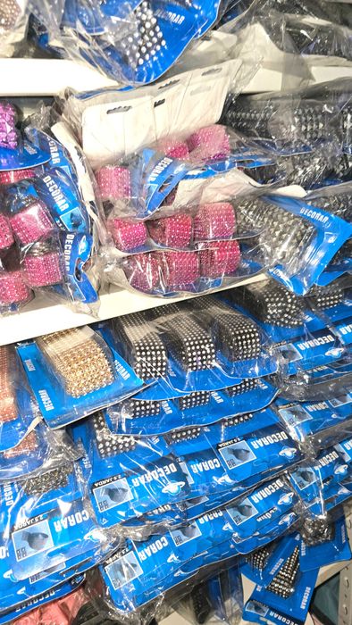 Lote de Fita de brilhantes, Jarda para trabalhos manuais novas na embalagem, revenda