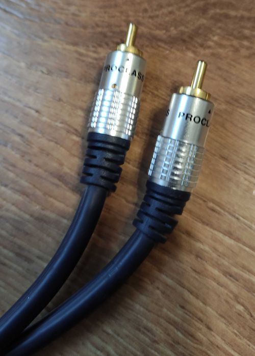 Компактный фонокорректор для MM-систем Hama PA-005 + блок питания и Proclass-Audio межблочный кабель