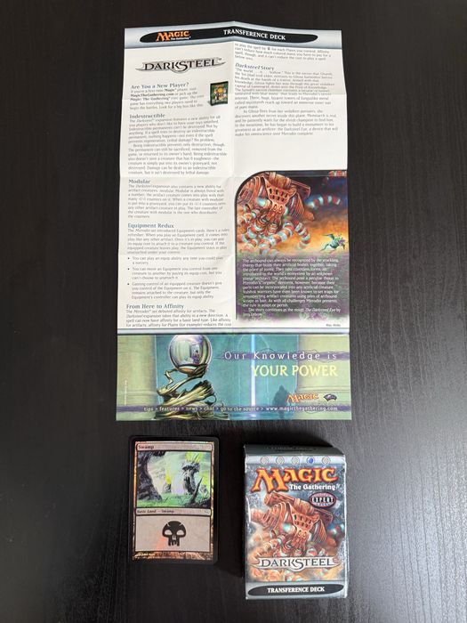 3 Decks Magic The Gathering Darksteel – Mind Swarm, Transference e Swarm & Slam